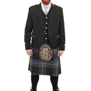 6oz Glenisla Passion Of Scotland Pewter Tartan – 8 Yard Wool Kilt